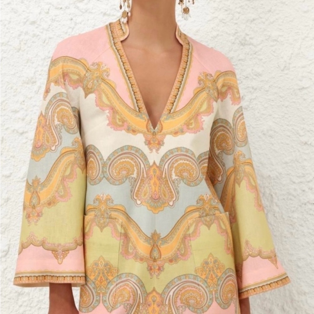 Zimmermann Paisley Mini Dress 0P - Picture 5 of 6